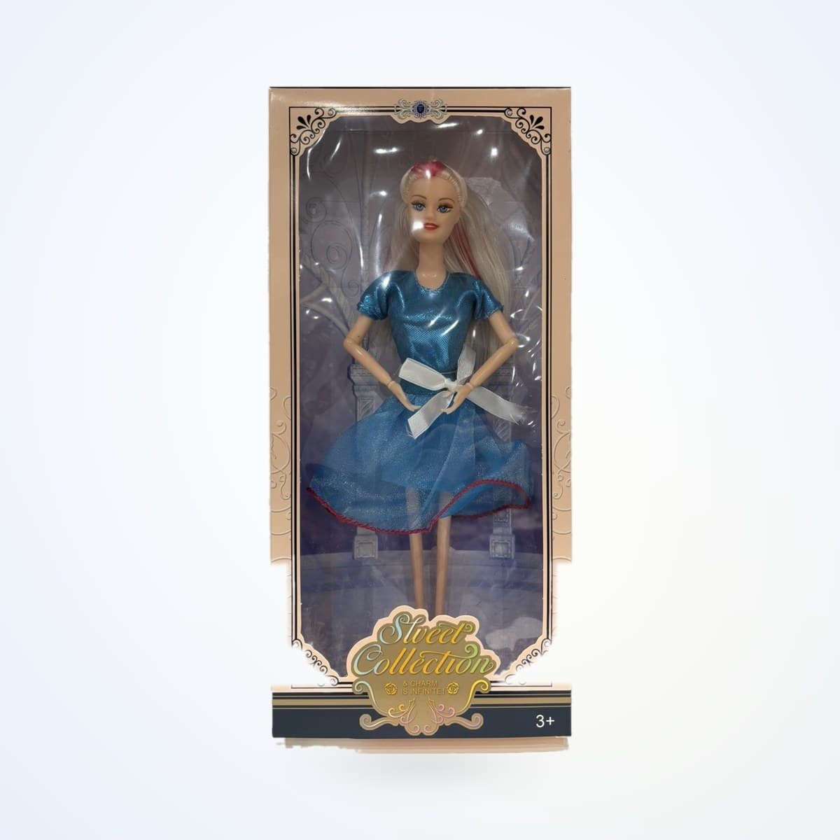Poupée Sweet Collection en robe bleue