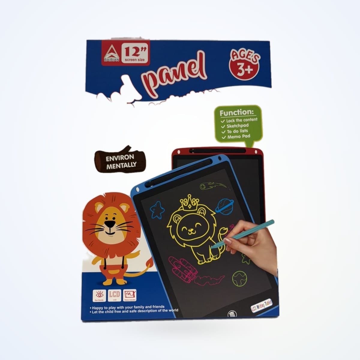 Tablette d'écriture LCD 12 pouces dans sa boîte