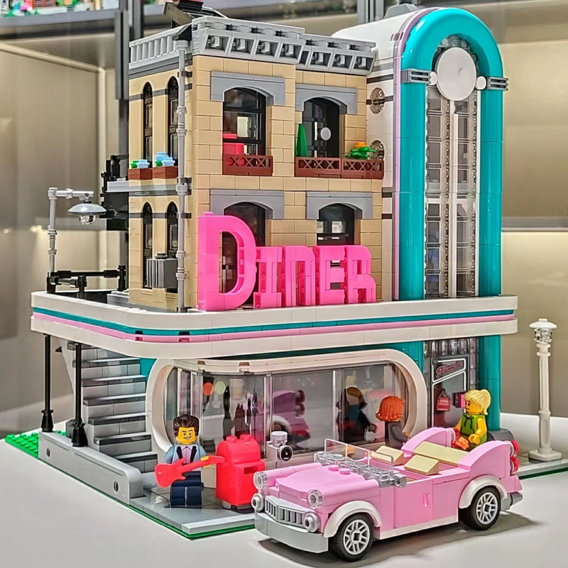 Set de Construction Downtown Diner Vintage 2488 Pièces