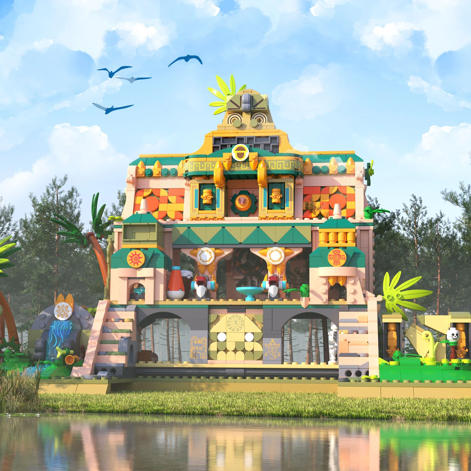 Kit de Blocs et Puzzle – Temple Perdu Série Architecture – Image 7