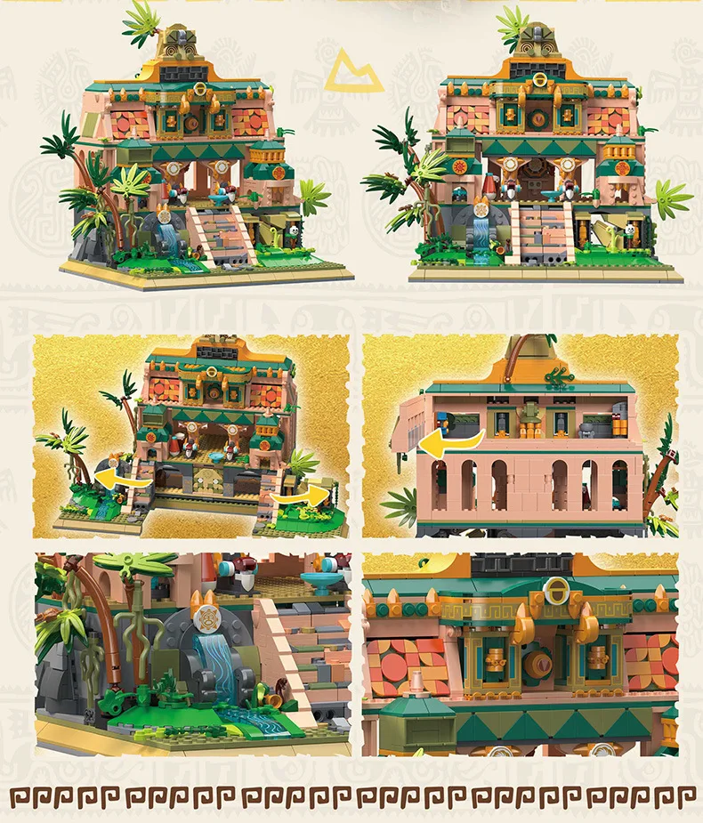 Kit de Blocs et Puzzle – Temple Perdu Série Architecture – Image 6